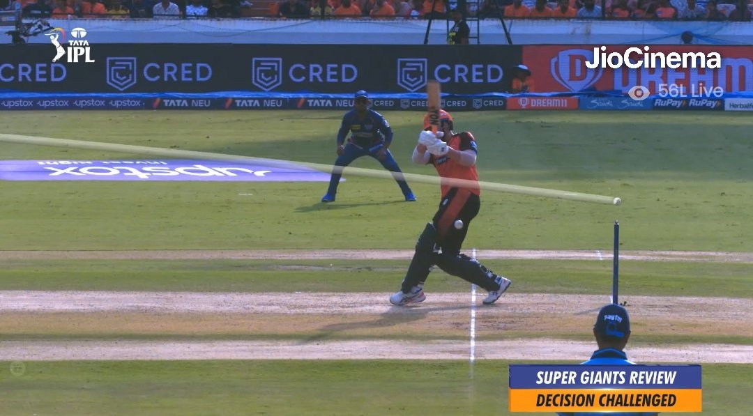 mufaddal_vohra's tweet photo. Scenes in Hyderabad:

3rd Umpire gives this as a fair delivery.

- The Hyderabad crowd starts chanting 'Kohli, Kohli'. https://t.co/F97Zl4xEr0