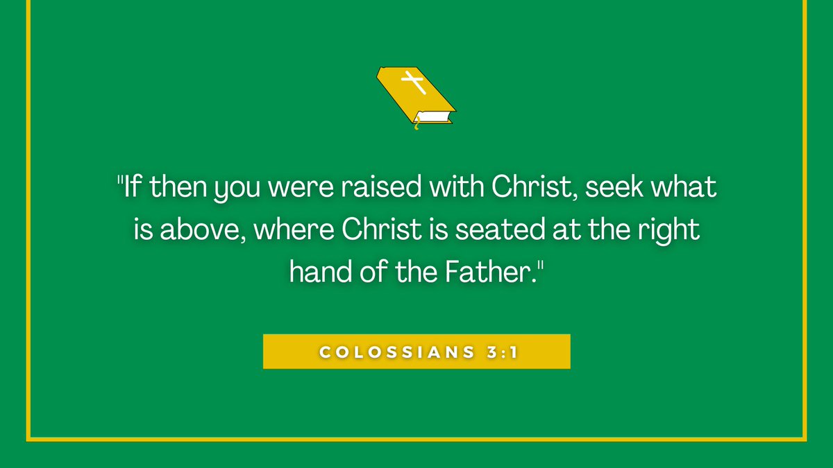 BishopCaggiano's tweet image. If then you were raised with Christ, seek what is above. #ScriptureSaturday