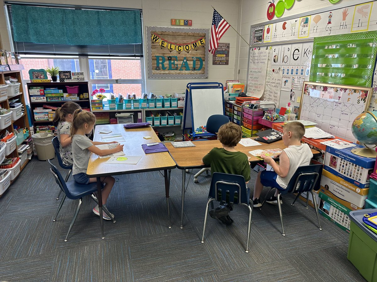 First graders working hard! ❤️ #WeAreRockwood