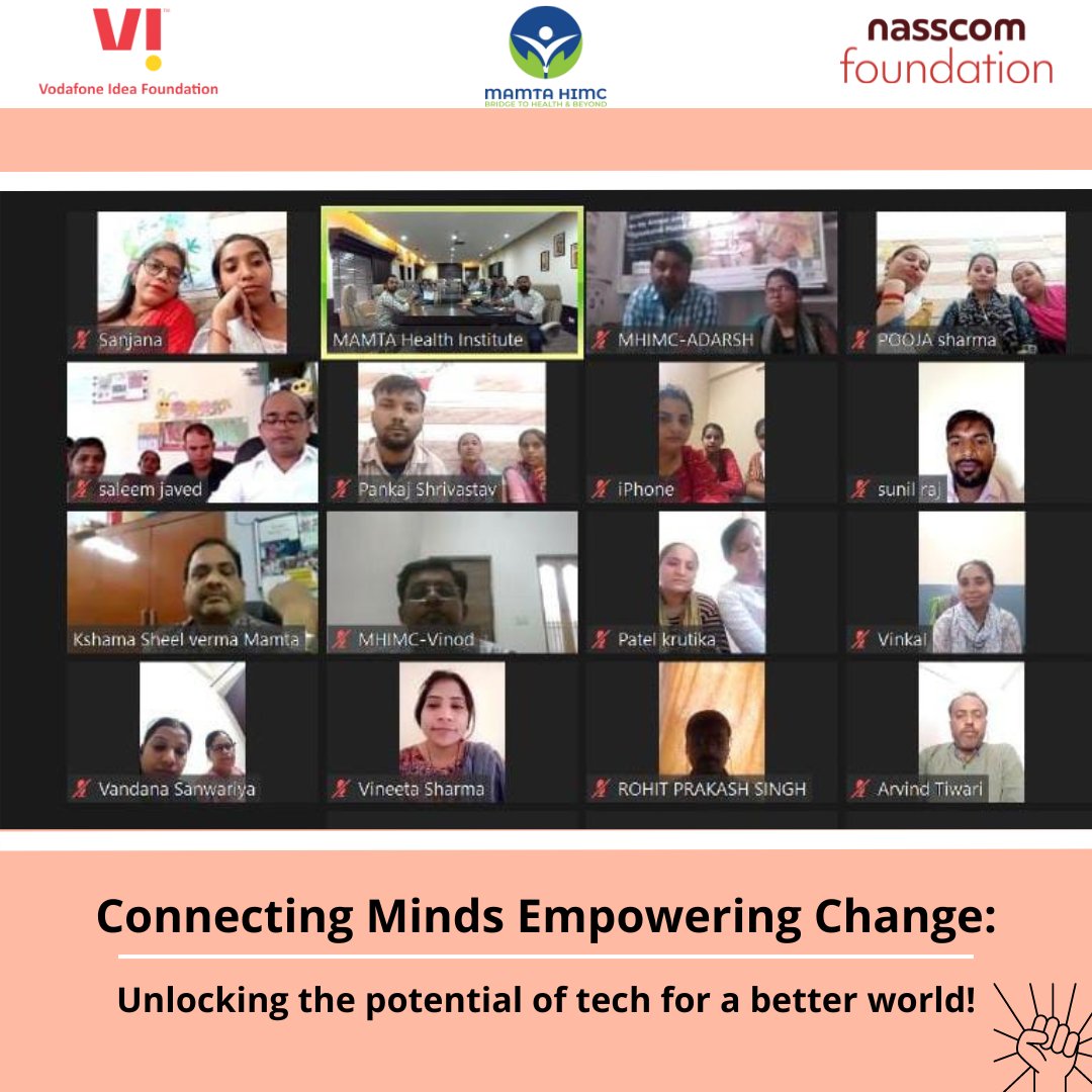 Connectforgood_'s tweet photo. In collaboration with @MamtaHIMC , @nasscomfdn  organized a session on #DigitalLiteracy and #WomenEmpowerment. 70+ participants from 7 states joined virtually to explore innovative tools like DigiSakshar, My Ambar, and Girl Rising game. https://t.co/ulbwJRaPKB