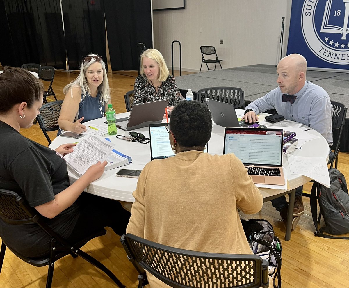 smiller_educ8or's tweet photo. It’s hard to capture the phenomenal work of this amazing group of educators in pictures but shoutout for #TeacherAppreciationWeek SCS Math Leadership Team has gone thru HQIM adoption & is onto preparing for implementation for Ts #SumnerMath I love their brains & hearts for Ss 🥰 https://t.co/XrT8Zmurtl