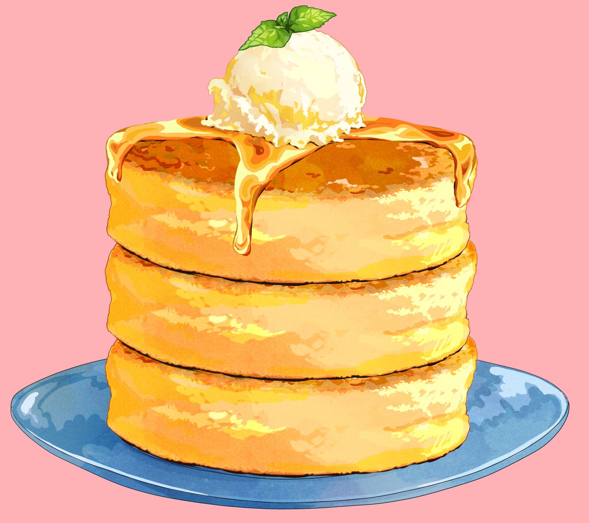 「#ゆる限界100日チャレンジ 31にち パンケーキ」|限界オタク🐣skeb募集中のイラスト