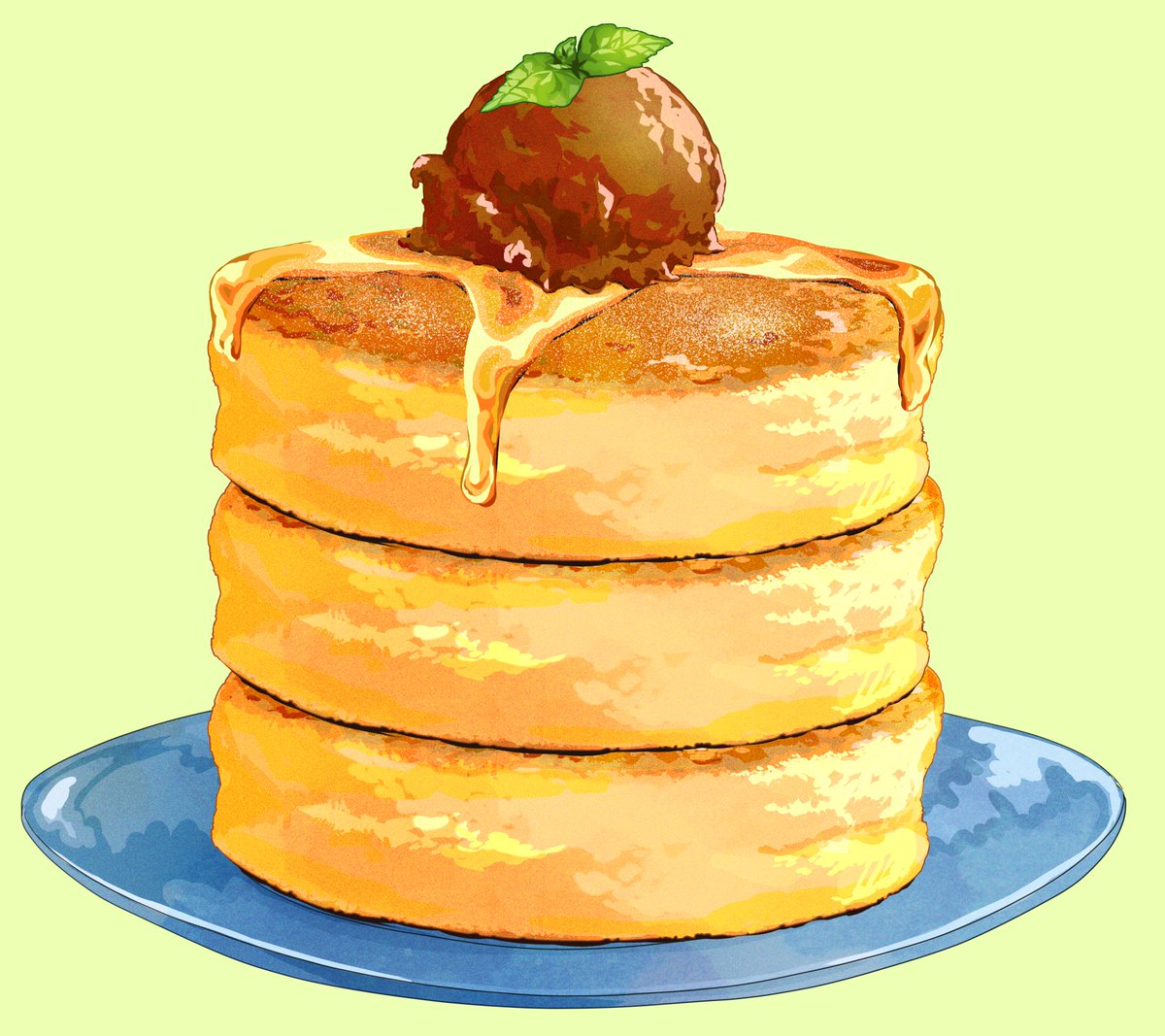 「#ゆる限界100日チャレンジ 31にち パンケーキ」|限界オタク🐣skeb募集中のイラスト