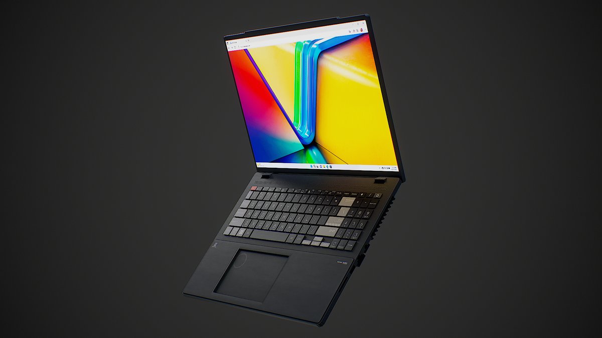 beastmxde_eth's tweet photo. ASUS Vivobook Pro 16X OLED PBR 3D
#blender #blender3d #blenderrender #octane #chillvibes #cinematic #cinematicphotography #artsclassified #shotsdelight #renderlovers #nightphotography #surrealism #rainynights #liminalspace #cinematography #darkestmag #photocinematica #3dart https://t.co/C210zjfcun