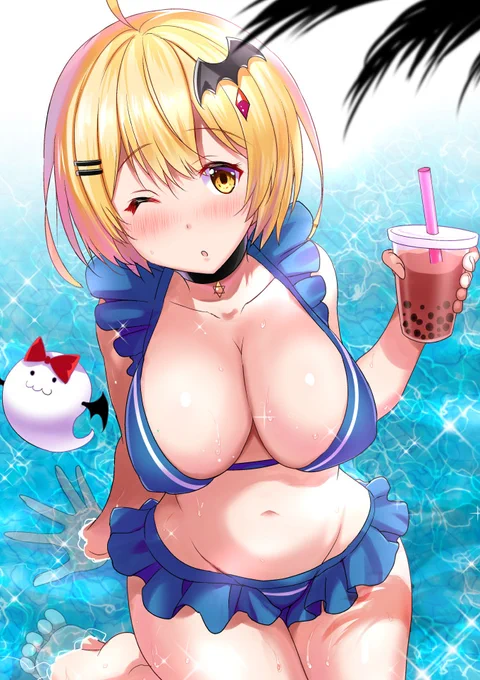 よぞメル様、5周年おめでとうございます。この5年でファンアートから同人誌まで、随分描かせて頂いたもので( ˘ω˘ )。 #夜空メル5周年 