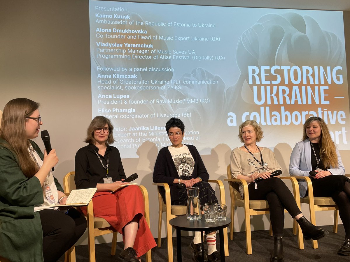 My friends will not believe it…, but today I performed at the A Cappella Stage of annual 🇪🇪 <a href="/TlnMusicWeek/">Tallinn Music Week</a> . Well, conference part of it. We talked about the importance of Culture in rebuilding 🇺🇦. Listen Music and #StandWithUkraine