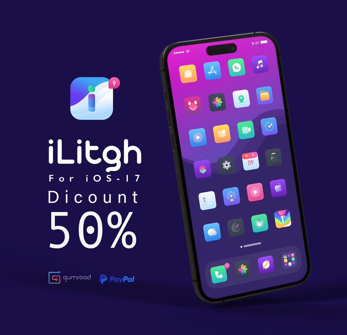 Special Offer of iLitgh for iOS No jailbroken🥳🥳🥳
13 May - 16 May 2023 
Grab here awzedesign.gumroad.com/l/muzew/3xza15w

Or use discount code: 3xza15w

#themes #iOS #jailbreak #nojailbreak #iPhone #icons