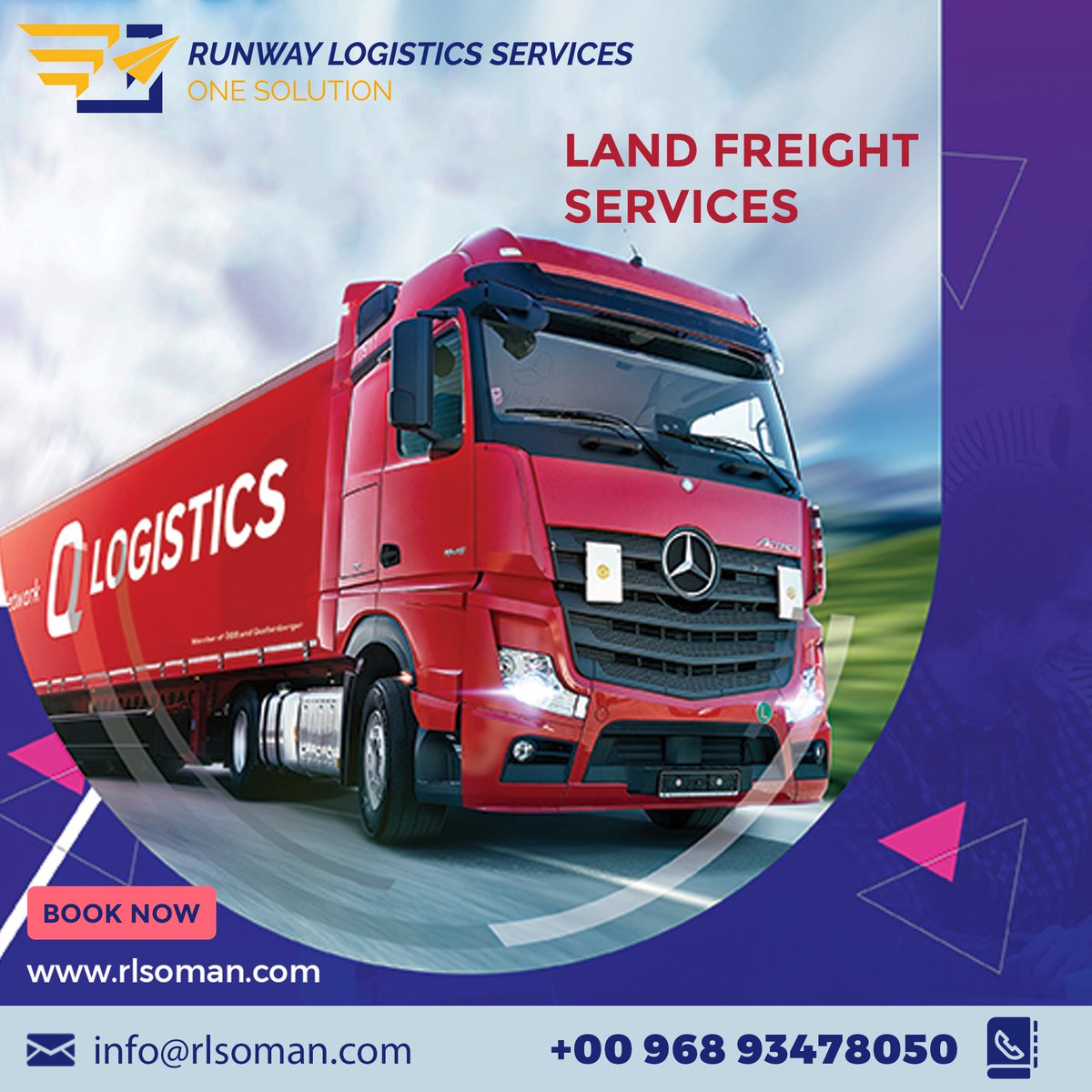 RunwayServices's tweet photo. Land Freight Services

Call us: 0096893478050
Mail: info@rlsoman.com
https://t.co/7NYumLlBrR

#runwaylogisticsservices #logisticservicesoman #landfreightservices
#landfreight #seafreightservices #seafreight #doorstepdelivery #oman #omanlogistics #omanbloggers #omanlife https://t.co/R414usax3E