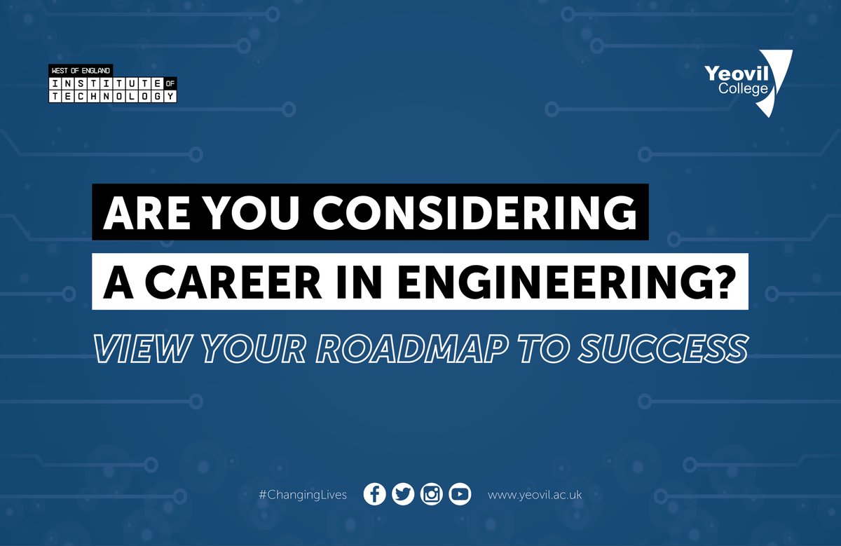 YeovilCollege's tweet image. The Engineering and Manufacturing industries are growing at a fast pace, with opportunities to work with the latest technology.
 
Explore the route to your career in Engineering with @WE_IoT&apos;s roadmap to success.

Discover more: yeovil.ac.uk/your-iot-cours…

#ChangingLives #WEIoT
