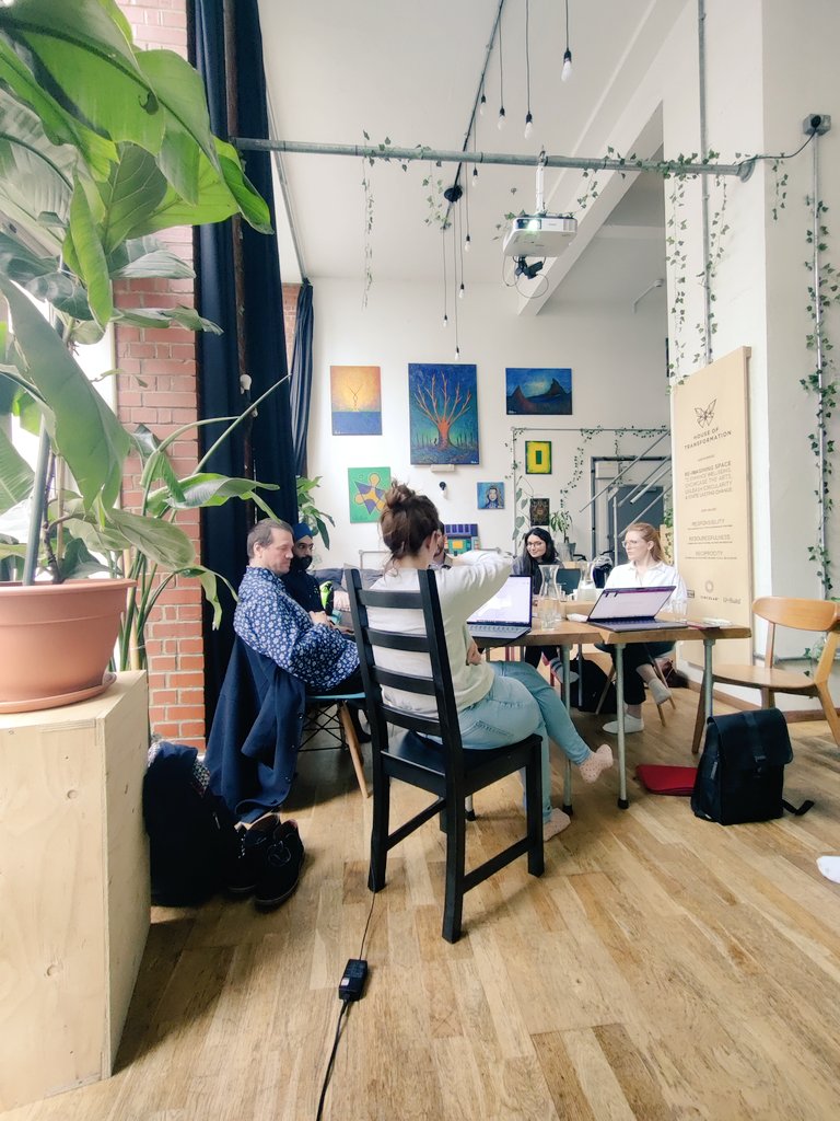 Checking out a new location for our monthly board meeting today. A beautiful mixed use space from #HouseOfTransformation in Dalston. And also here's to continuing to build our network as we welcomed @healthy_hill!