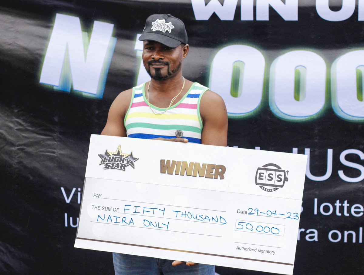 LuckyStar_ess's tweet photo. THREAD!! 
Throwback to our first Raffle Draw where we had lots of winners including the winner of the One Million Naira Grand Prize 🤩🤩🤩

Everybody is a winner with Lucky Star 🌟🌟🌟

#LuckyStar #LuckyStarEss https://t.co/zF25x3SkPj