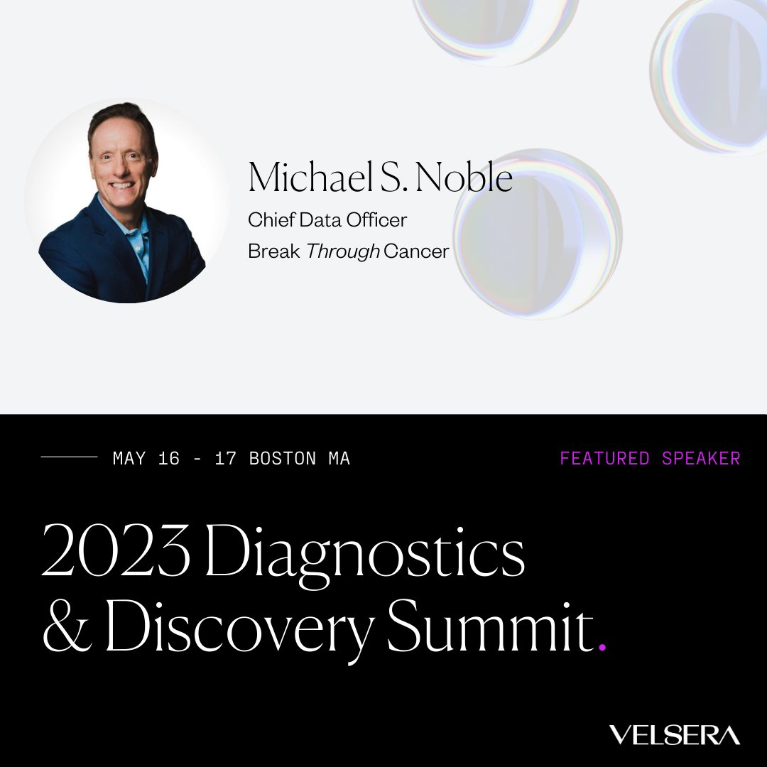 break_cancer's tweet photo. Don't miss our Chief Data Officer Mike Nobel, as he takes the stage at the inaugural Diagnostics &amp; Discovery Summit. Mike will join industry leaders to explore cutting-edge innovations in diagnostics and discovery. @velseraofficial #DDS2023 #PrecisionMedicine https://t.co/2jaRI3i8yy