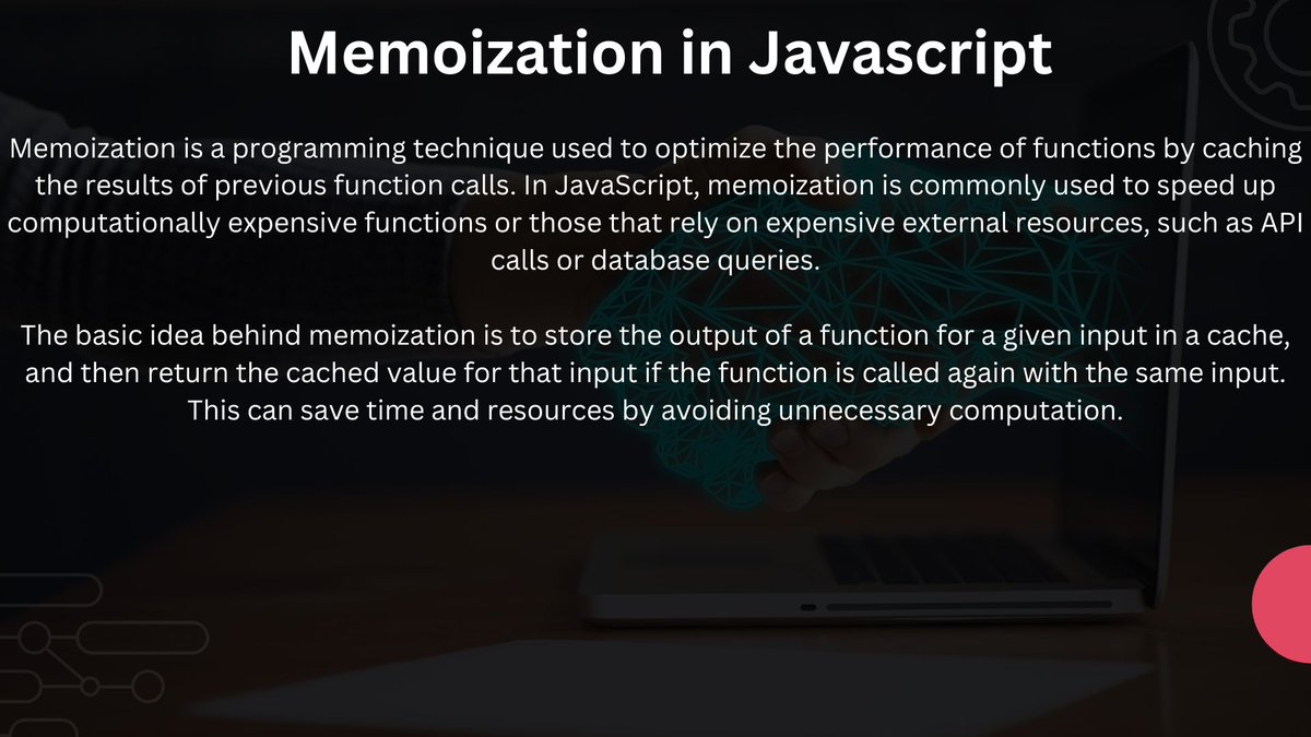 AmitavPanda99's tweet image. Did you know that memoization can reduce the number of function calls, making your code faster? It&apos;s perfect for heavy calculations or functions that run frequently. 🚀 #JavaScript #Memoization #CodingTips