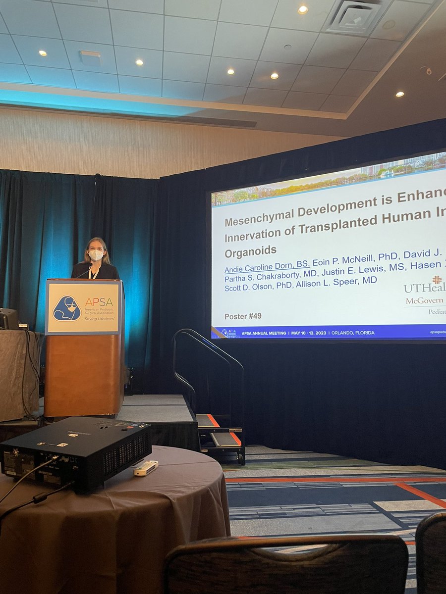 Allison Leigh Speer (@allisonspeer5) on Twitter photo Proud of stellar <a href="/McGovernMed/">McGovern Med School</a> student Andie Caroline Dorn who presented work from our <a href="/UTH_Pedisurg/">UT Pediatric Surgery</a> lab at #APSA2023 showing the impact of the ENS on muscle development in human intestinal organoids #the2ndbrain #pedsurgbestsurg <a href="/APSASurgeons/">APSA Surgeons</a> Proud of stellar <a href="/McGovernMed/">McGovern Med School</a> student Andie Caroline Dorn who presented work from our <a href="/UTH_Pedisurg/">UT Pediatric Surgery</a> lab at #APSA2023 showing the impact of the ENS on muscle development in human intestinal organoids #the2ndbrain #pedsurgbestsurg <a href="/APSASurgeons/">APSA Surgeons</a>