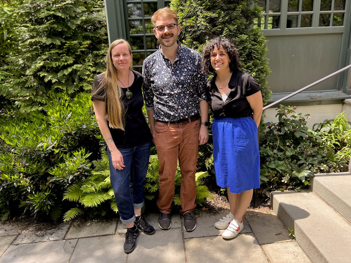 This was a week for recording new episodes of PoemTalk at @kellywritershse . Yesterday: Pattie McCarthy, Michelle Taransky, and Eric Shoemaker (visiting from Chicago) recorded a conversation with me about Arianna Reines' 'To the Reader.'