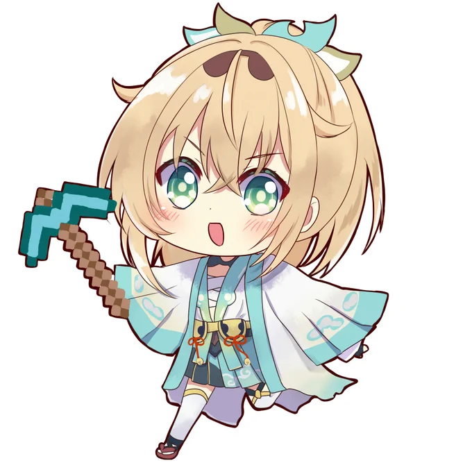 チャキ丸はおやすみでござる #いろはにも絵を