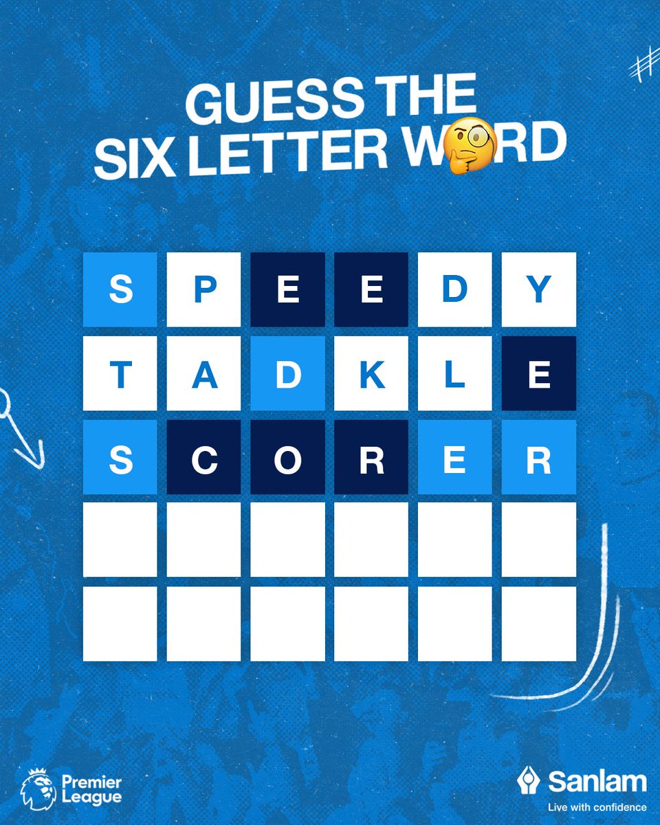 sanlam's tweet photo. Think you can figure it out?🤔

Let us know the answer below using #StrikeWithConfidence 👇

💭HINT: It’s also known as “The Beautiful Game” 

 Win the ULTIMATE trip to a Premier League game 👉: https://t.co/MiHcOms3Es 

Ts&amp;Cs Apply. https://t.co/IfoVlm4Mlf