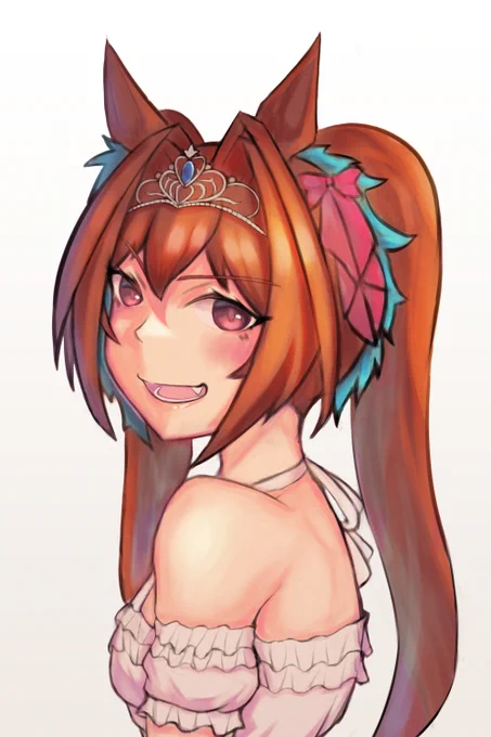 過去絵ですがおめでとう #ウマ娘 #ダイワスカーレット生誕祭2023