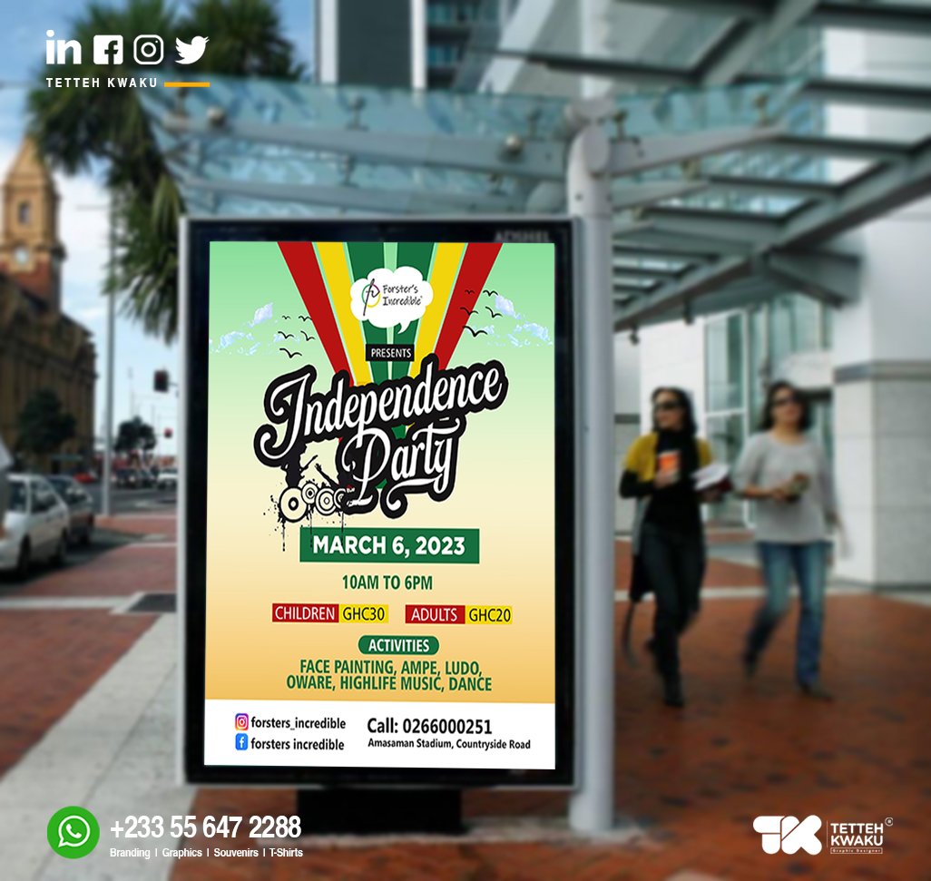 TettekK's tweet photo. With the designer's creative touch, the client is assured of a creatively and simply designed flyer to communicate your message.
Get in touch with designer today.
+233556472288
#graphicdesigner #branding #flyerdesign #creativeideas #flyers https://t.co/2Tu7mnJjmJ