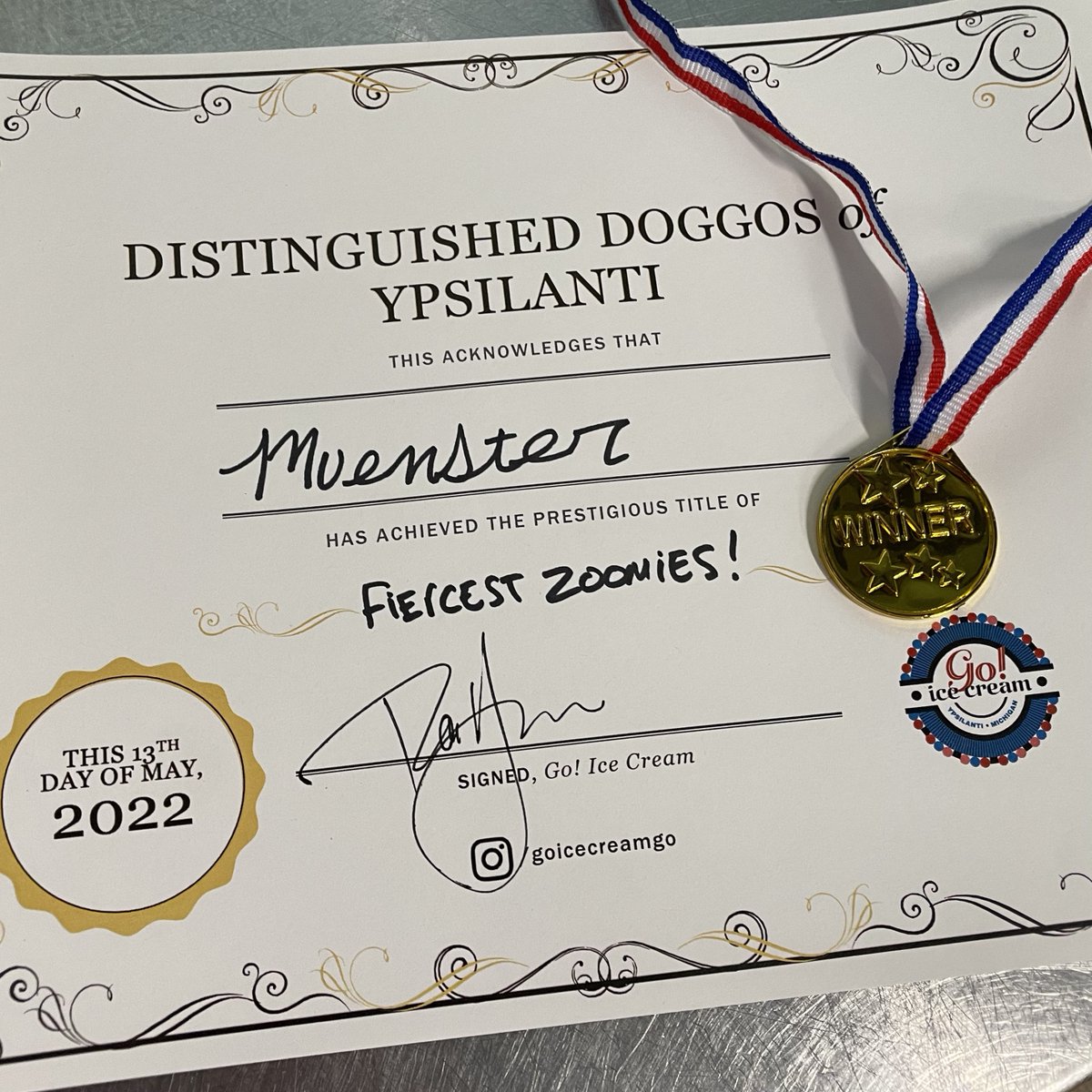 🐶 🐩 🐕TODAY’S THE DAY🐶 🐩 🐕 Gather up the doggies and bring them to The Greater Ypsilanti Doggo Show in our alley from 3-6pm! Every floofer gets a medal and a certificate for whatever makes them the best in show! See you soon friends!!!