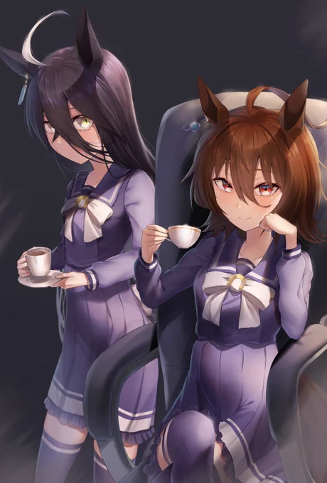 マンハッタンカフェとアグネスタキオン #ウマ娘 #ウマ娘プリティーダービー