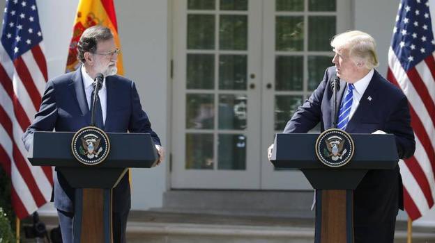FroilLannister's tweet photo. Encuentra las 7 diferencias entre las ruedas de prensa de los presidentes de España con los de Estados Unidos. https://t.co/Ft4eDLfiVk