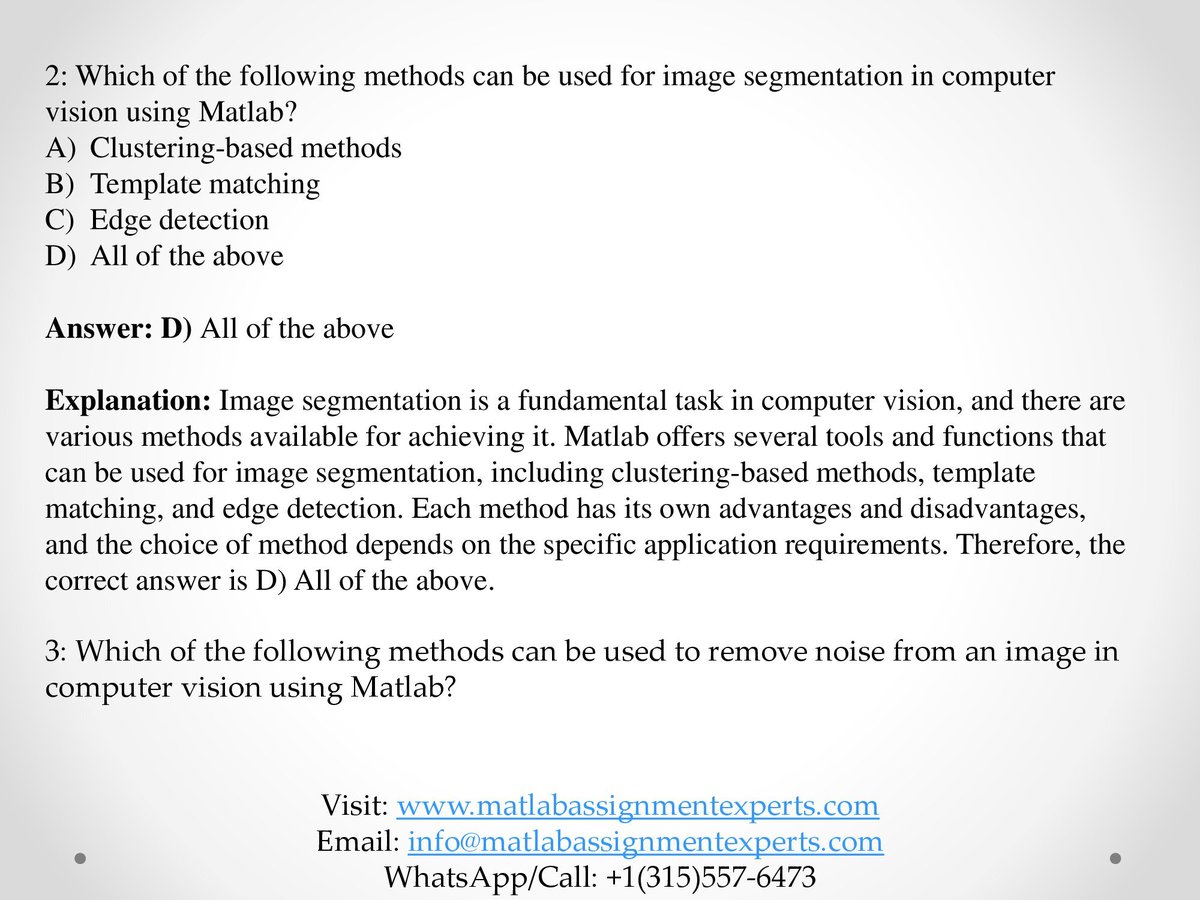 ExpertsMatlab's tweet image. Need assistance with your Matlab assignments? Look no further! Our website offers top-notch Matlab Assignment Help for students and professionals alike. Visit our site today bit.ly/3XcGGAA
#MATLABAssignmentHelp #CodingExperts #TimelyDelivery #StudyTips #projects #help