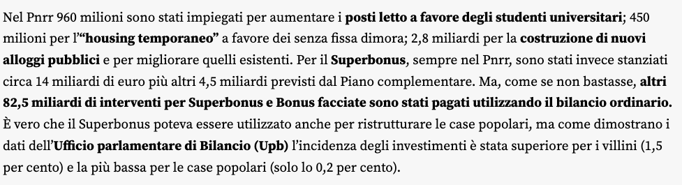 Mario Seminerio (@phastidio) on Twitter photo Sul concetto di costo opportunità, tradeoff, risorse scarse (chiamatelo come volete), questi sono i numeri. Se non vi piacciono, non ne ho altri, contrariamente ai principi di Groucho Marx.
Grazie sempre al tignoso <a href="/lucianocapone/">Luciano Capone</a>
ilfoglio.it/economia/2023/… Sul concetto di costo opportunità, tradeoff, risorse scarse (chiamatelo come volete), questi sono i numeri. Se non vi piacciono, non ne ho altri, contrariamente ai principi di Groucho Marx.
Grazie sempre al tignoso <a href="/lucianocapone/">Luciano Capone</a>
ilfoglio.it/economia/2023/…