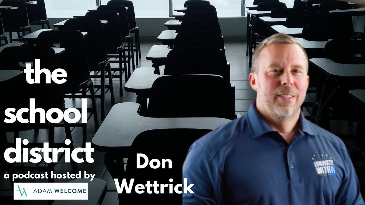 .@DonWettrick talks all innovation, creativity, getting started and how to do it all in schools with kids and teachers on 'the school district' pod!

Don is the REAL DEAL.....you're going to enjoy this episode!

Apple - tinyurl.com/theschooldistr…
Spotify - tinyurl.com/theschooldistr…