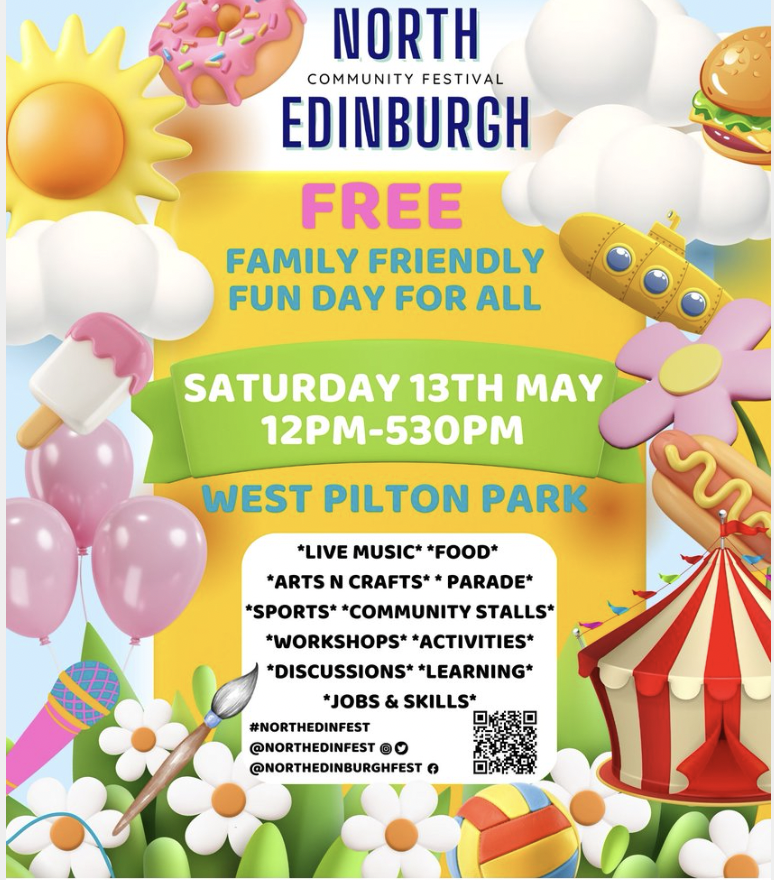 If you are heading to the North Edinburgh Community Festival today, drop into the Art Tent and meet Sirani, one of our lovely art therapists,who is running an art therapy taster session from 3-4pm.
<a href="/northedinfest/">North Edinburgh Community Festival</a>