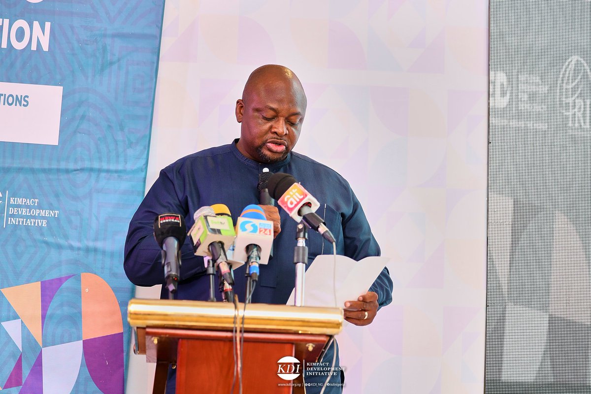 Kimpact_Global's tweet image. Project Manager, @simon_fanto who represented Saray Jah, Country Director, @IFES1987 expressed gratitude and a job weldone by KDI and its team during his goodwill message at the Public Presentation of the 2023 Nigeria Elections Violence Report event held in Abuja. #NEVR