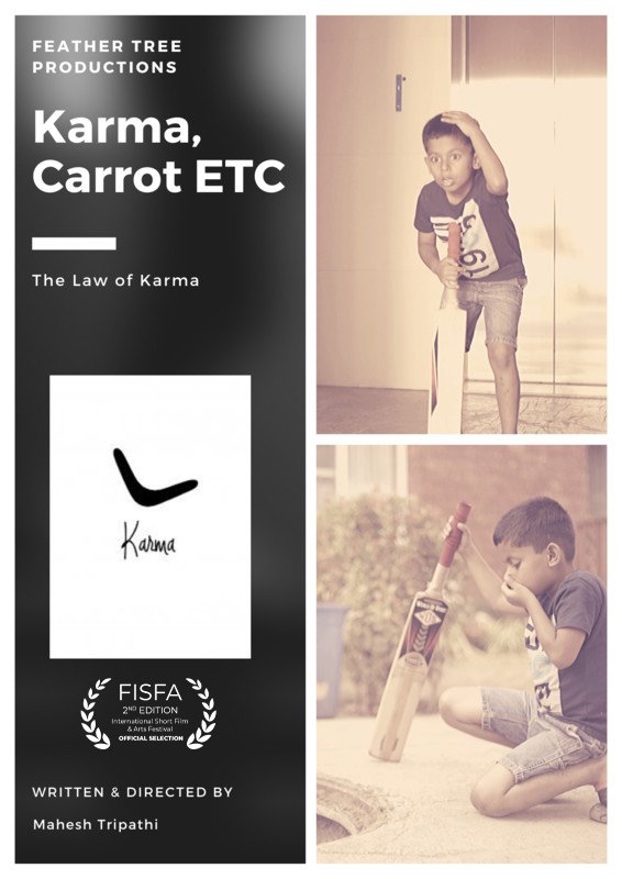 FISFAIndia's tweet photo. Congratulations short film 'Karma , Carrot ETC.' for selection in ‘Official Selection’ category of FISFA-2nd Edition. Have a great time ahead. https://t.co/cZHojBrYpt https://t.co/OGSi2nygsz