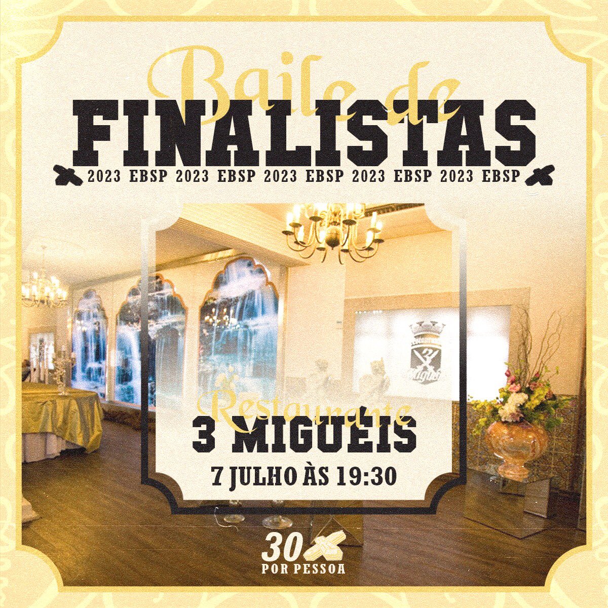 ebsplistax's tweet photo. Podemos finalmente anunciar o nosso Baile de Finalistas. 
Decorrerá no dia 7 de julho e está aberto aos finalistas do terceiro ciclo e secundário. 
As pulseiras serão vendidas até dia 23 de junho, garante já a tua com os membros da Associação de Estudantes. (continua) https://t.co/iXhGtgN1K4
