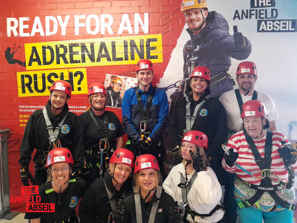 Super proud of the Millstead Team.. Abseil done 👊🏻 thanks to all who have supported .. @tedthered77  <a href="/Donna_Scully/">Donna Scully</a>  <a href="/LFCFoundation/">LFC Foundation</a> <a href="/davegarster/">Dave Garster</a> . Thanks to all at <a href="/LFC/">Liverpool FC</a>  staff were brilliant 👏 onto our next fundraiser for a new playground for our wonderful children💪🏻💪🏻💪🏻