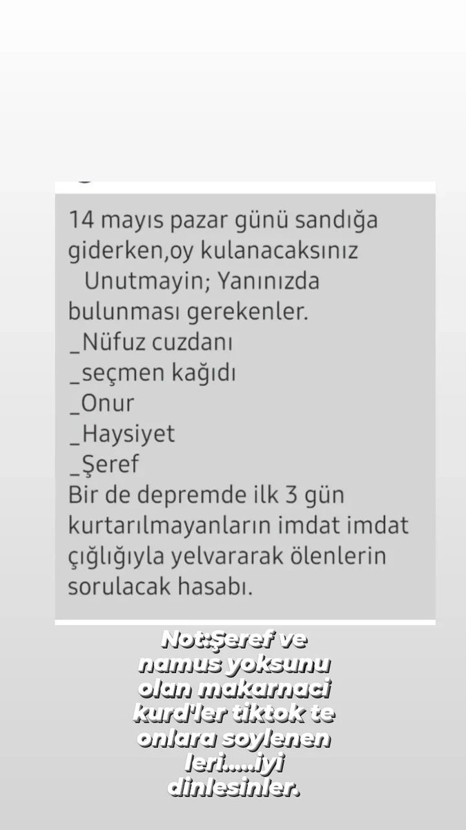 Namus ve şereften anlayana.