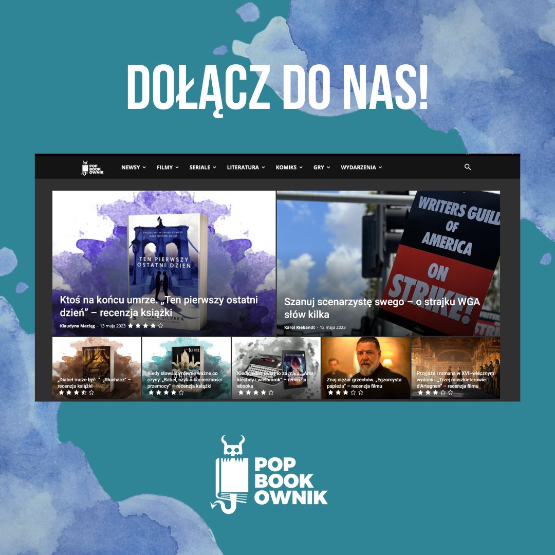 pbookownik's tweet photo. Cześć! Czy jest tu ktoś, kto chciałby razem z nami tworzyć Popbookownika? Szukamy nowych redaktorów. Książki, bilety do kin, seriale, gry planszowe, gry komputerowe i konsolowe, czekają na recenzentów. :) Piszcie DMy o szczegóły. Prosimy także o RT. :) #twitteroweksiążkary https://t.co/Xhqhc8BThQ