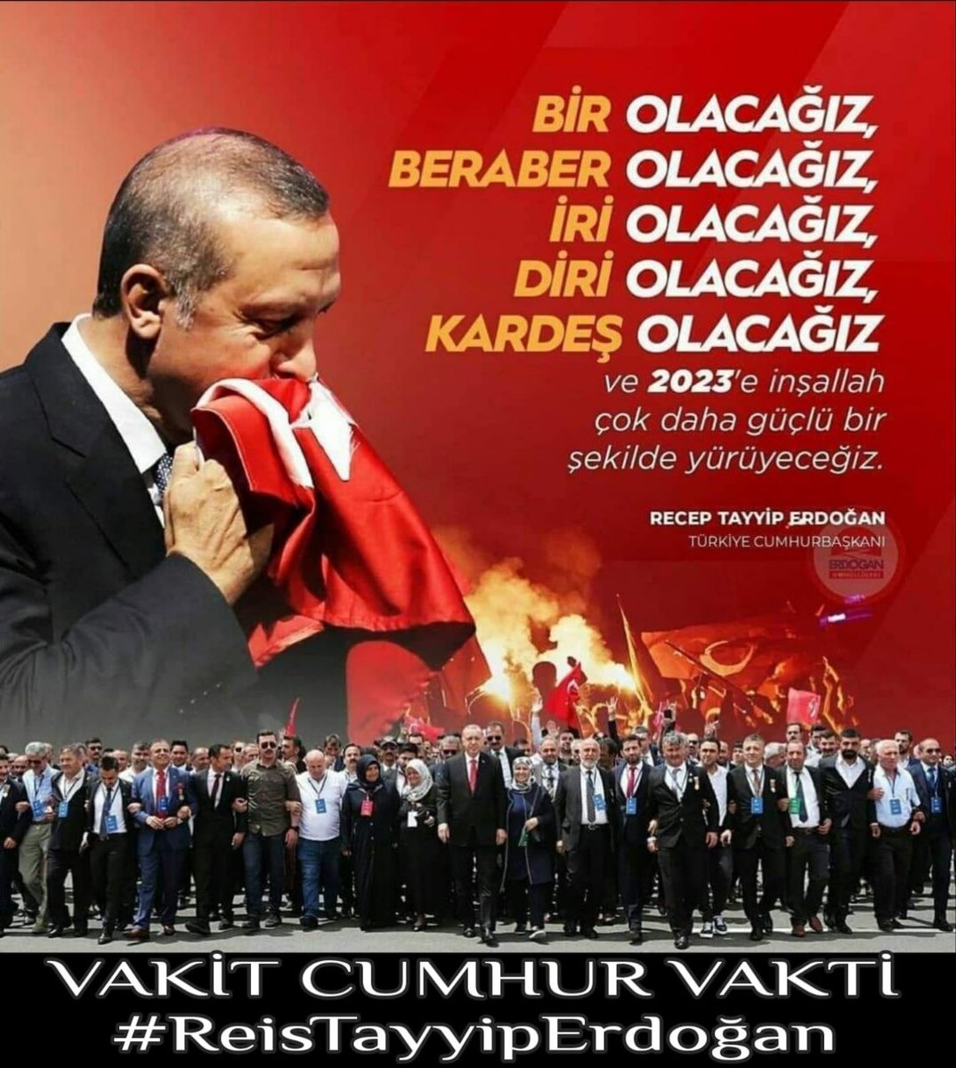 20 yılın en iyi mitingleri...

Tayyip Erdoğan "bitti” demeden bitmeyeceği bir kez daha görülüyor..
VAKİT CUMHUR VAKTİ
#ReisTayyipErdoğan 

Pembe / Kemal / Adıyaman / Sinan / Safımız Belli Olsun / Kazanıyoruz / Tek Yol Erdoğan