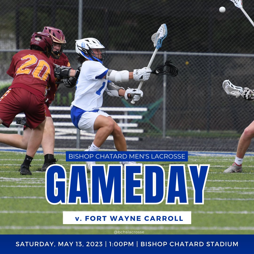 SENIOR DAY! 💙🤍⁠
⁠
🗓️ Saturday, May 13⁠
📍 Bishop Chatard Stadium⁠
🆚 Fort Wayne Carroll⁠
⏰ 1:00pm⁠ EDT⁠
⁠
#GoTrojans
