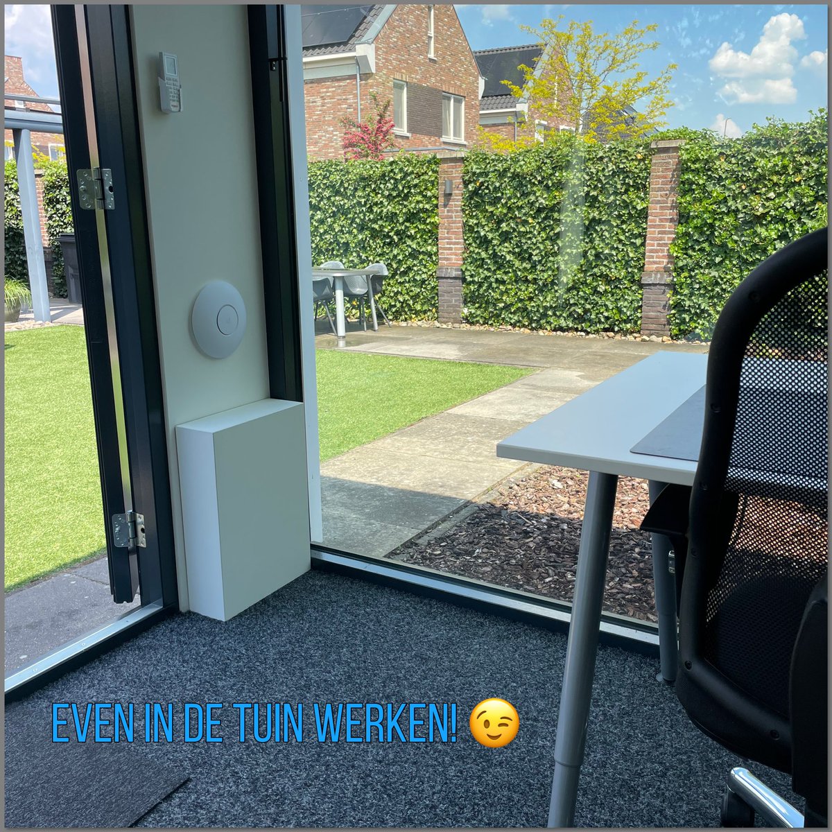 Even in de tuin werken vandaag! 😉 @lucbongers