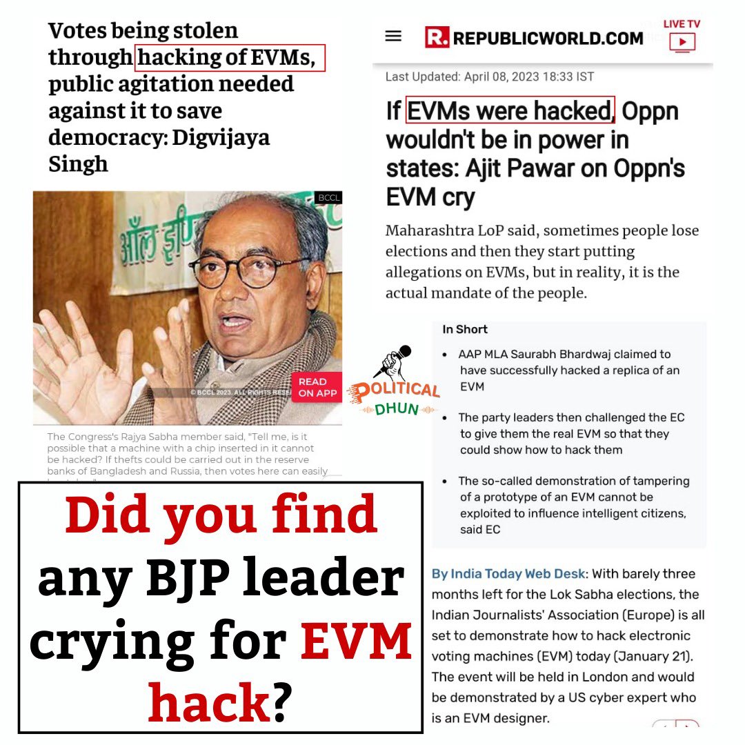 EVM hacked ? Anybody ?
#KarnatakaAssemblyElection