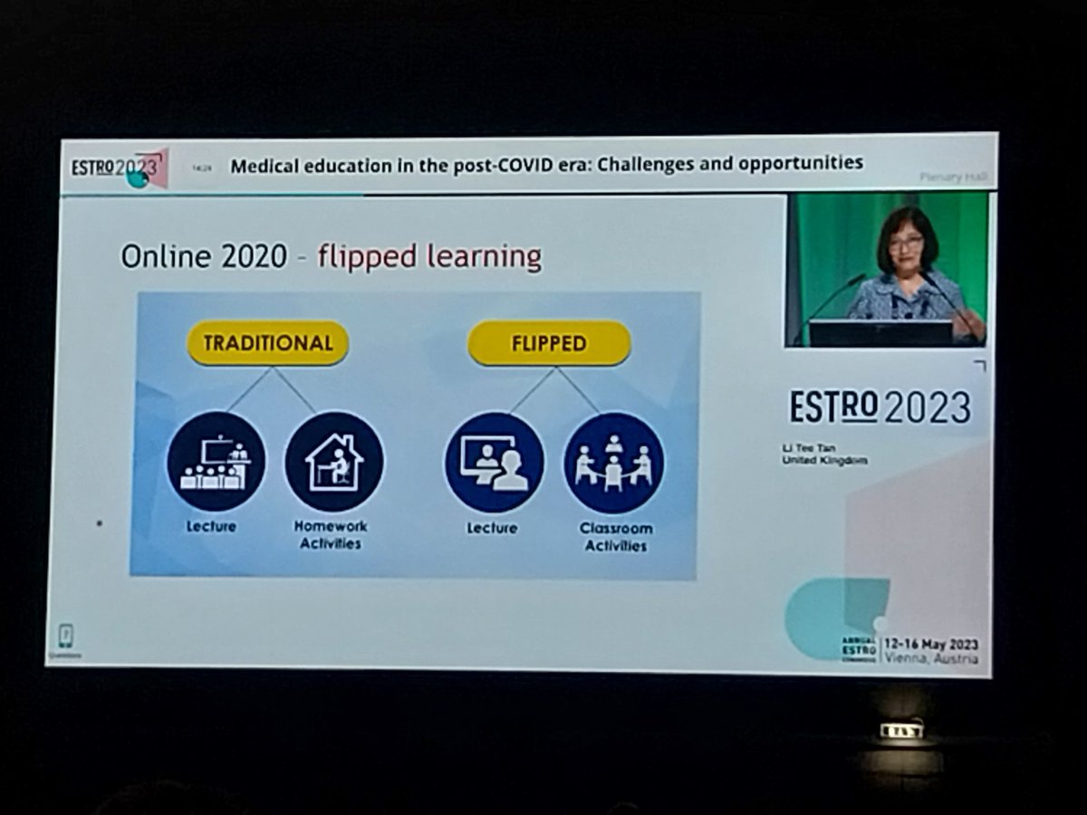 Lots of food for thought at Li Tee Tan's discussion of changes to the ESTRO Gynae course in response to Covid-19 #ESTRO23