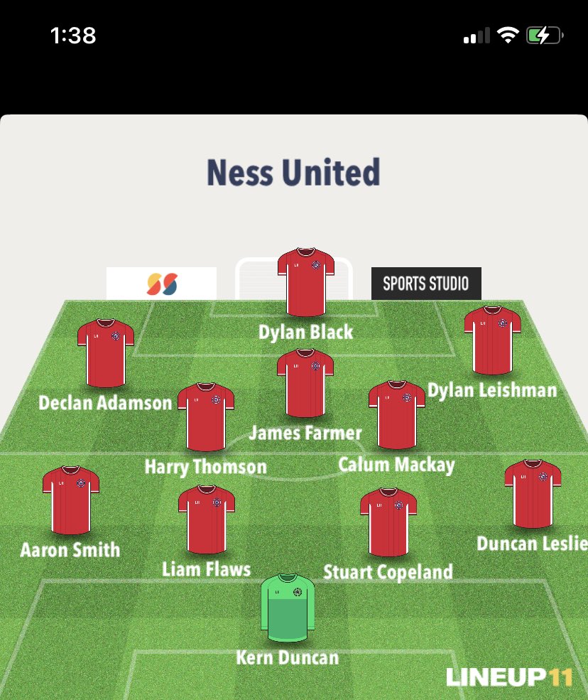 Our starting 11 for our 1sr round tie v East United in the ⁦<a href="/highlandamcup/">Highland Amateur Cup</a>⁩ 3pm KO at Dounby. ⁦<a href="/ScotAmFA/">Scottish Amateur FA</a>⁩ ⁦<a href="/scottish_aff/">AmateurFixturesResultsSCO</a>⁩ ⁦<a href="/SeanDanielSmith/">Sean</a>⁩