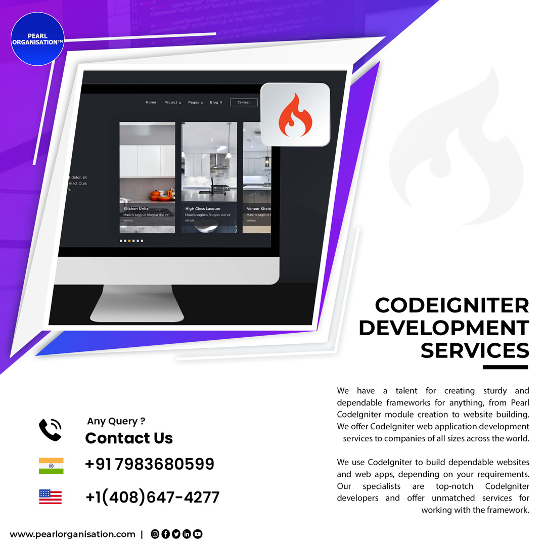 CodeIgniter Development Services:
We have a talent for creating sturdy and dependable frameworks for anything, from Pearl CodeIgniter module creation to website building. We offer CodeIgniter web application development services to companies of all sizes across the world.

We use…