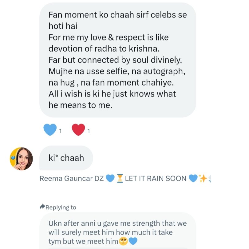 It's very rare to find such ppl in the family💙 @ReemaGauncarDZ di you are just perfect example of supporting the fav human selflessly💙he know you adore him and you means a lottt to him💙thank you for existing🥺🫂🫠