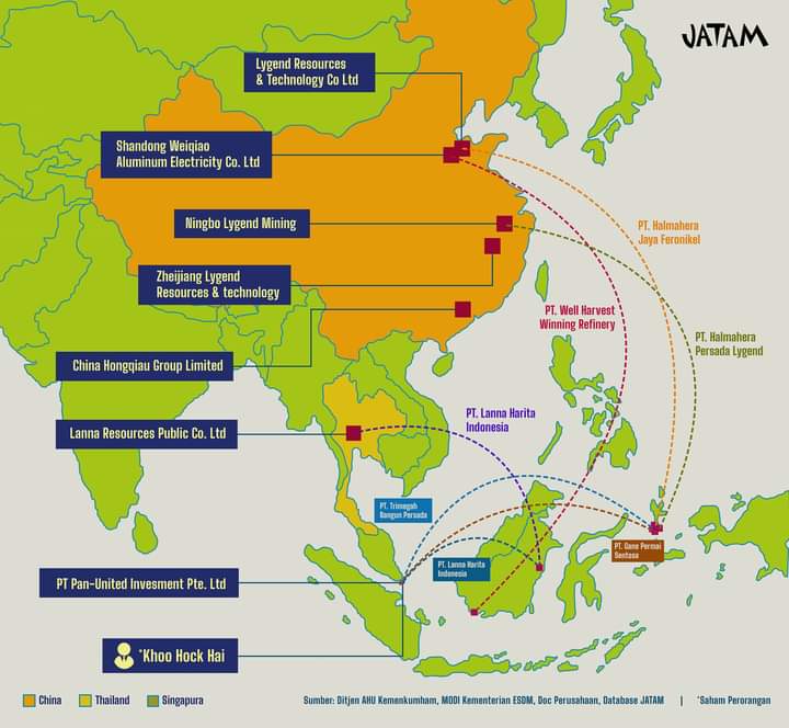 Jejaring Bisnis Harita Group

Tak hanya merampas lahan warga, merusaki tanaman pertanian/perkebunan, mencemari sumber air warga, air sungai, dan perairan laut, tetapi juga melakukan intimidasi dan kekerasan, hingga mengkriminalisasi warga penolak tambang. 

Di pulau Wawonii,