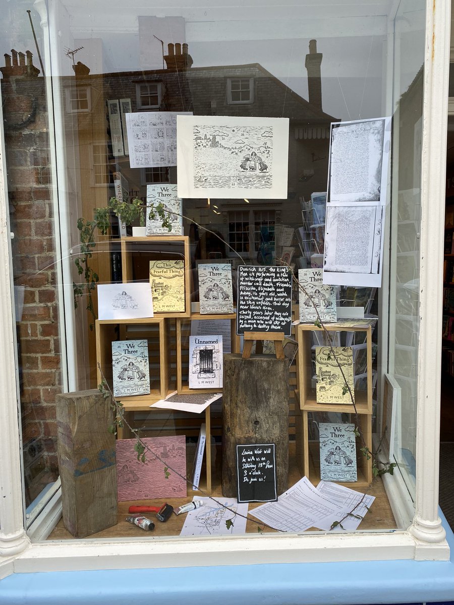 SouthwoldBooks's tweet photo. L M West will be at the shop at 3.30PM today to sign copies of her brand new Dunwich set novel #WeThree #lmwestwriter #suffolklit #dunwich #history #HistoricalFiction #localauthor #localbook #signedbytheauthor #bitternbooks https://t.co/lEFIjfYIt0