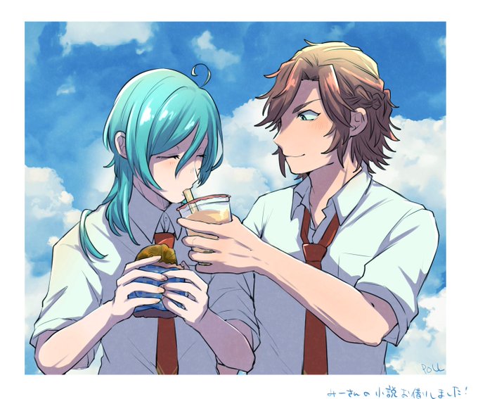 みーさん( )にご許可いただきまして、小説の絵をかかせていただきましたやった～!1枚目です