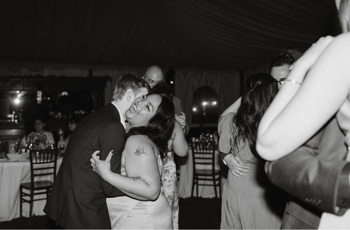Connor and I at Celeste’s wedding in March. I’ve never been so happy to look completely insane. 💜💜💜