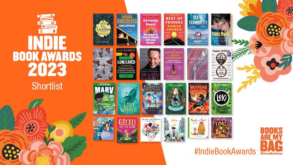 The #IndieBookAwards shortlists have been announced, and they feature quite a few of our own favourites too 🎉💐📚 All the books are available to order here: uk.bookshop.org/lists/indie-bo… #choosebookshops