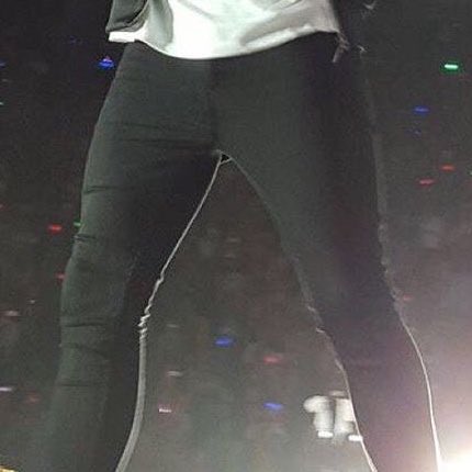 thighs &amp; tight black jeans